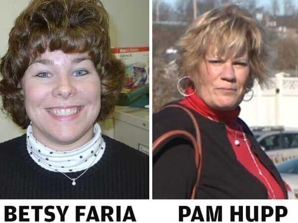 Photos of Betsy Faria (victim) and Pam Hupp (accused)