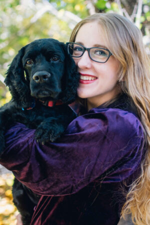 KS with pup in our Employee Spotlight